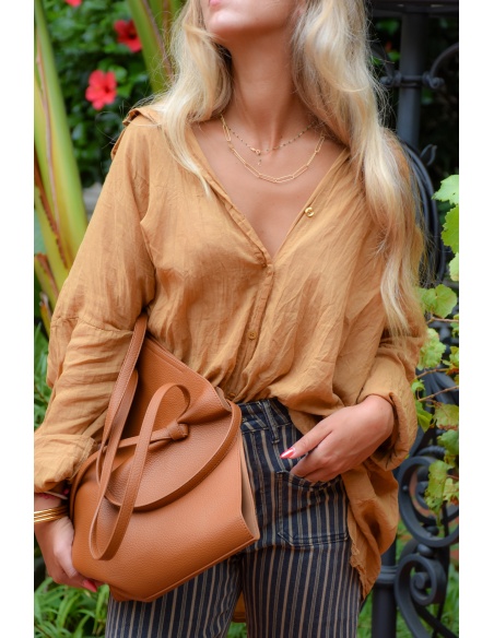 Banditas Camel AGATA Cotton Blouse
