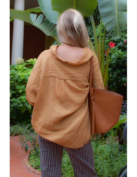Banditas Camel AGATA Cotton Blouse