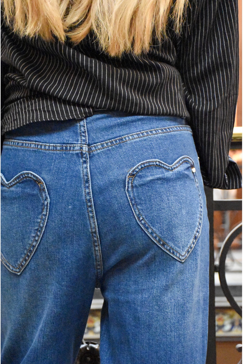 Jean Boyfriend Bleu EASTON 2