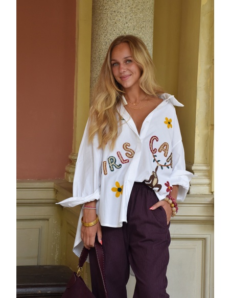 coutureve miss carla SINGE BLANC CHEMISIER