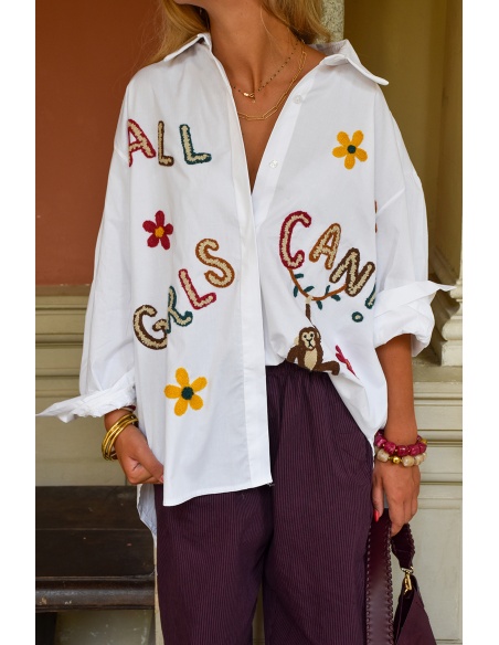 coutureve miss carla SINGE BLANC CHEMISIER