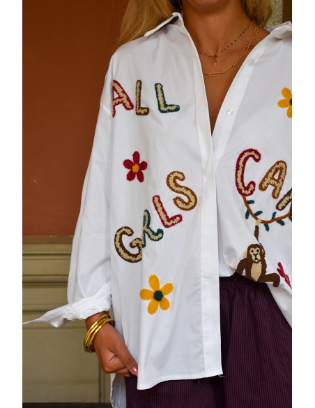 coutureve miss carla SINGE BLANC CHEMISIER