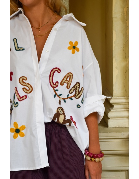 coutureve miss carla SINGE BLANC CHEMISIER