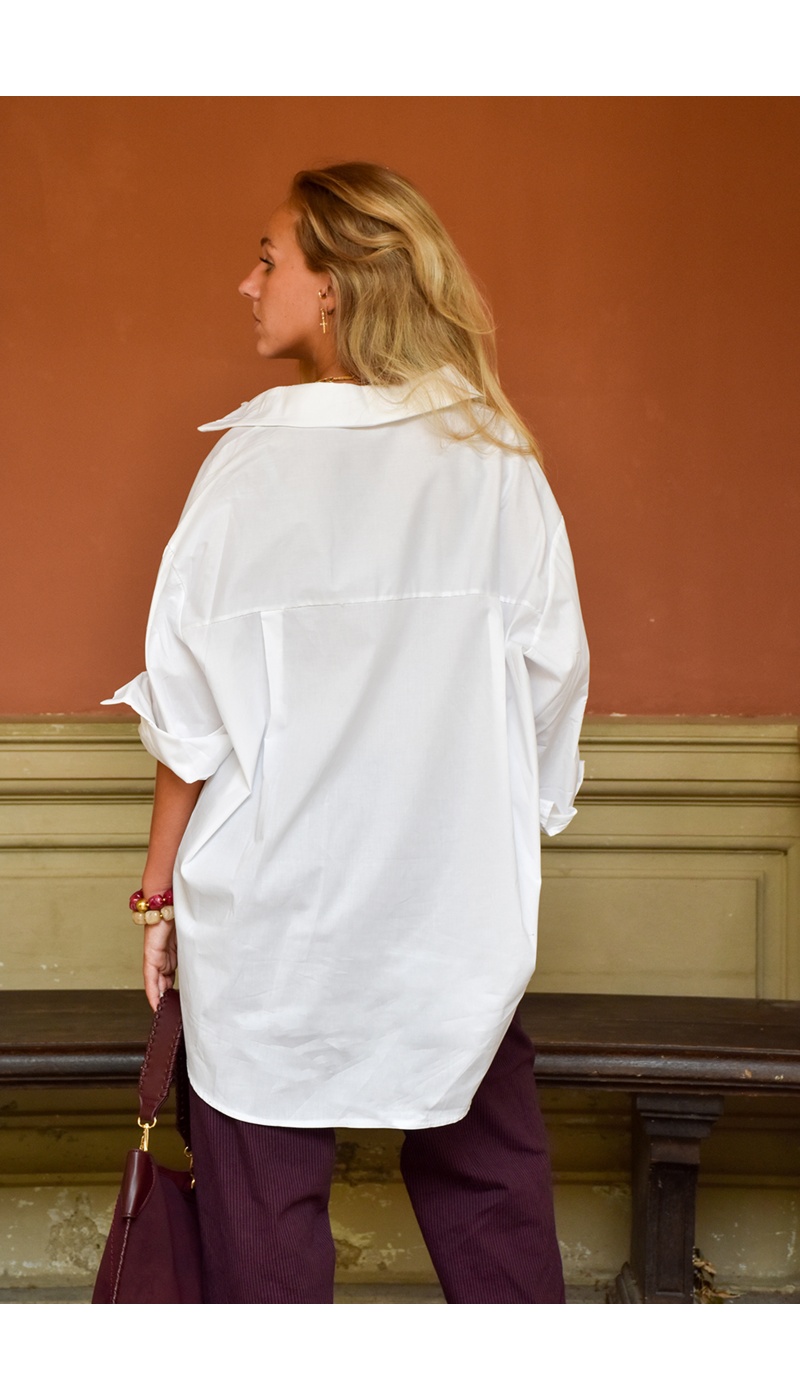 Chemisier Brodé Blanc ARLET