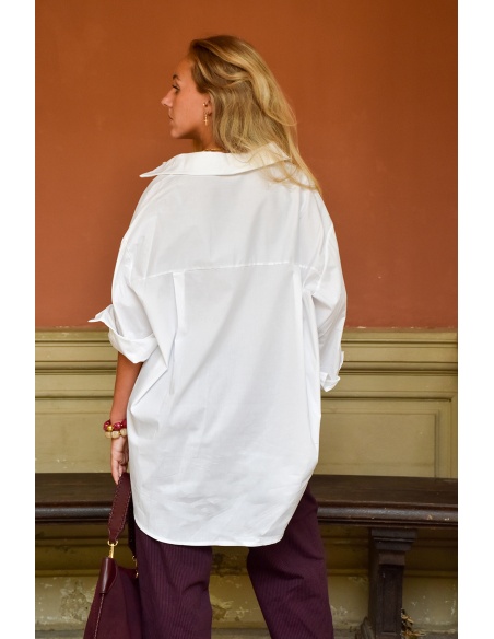 Chemisier Brodé Blanc ARLET