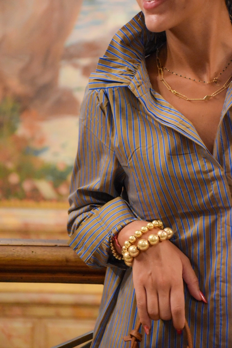 SEASON SARL LIANG CHOCO BLEU CHEMISIER 2