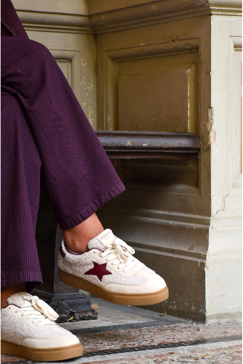 covana ETOILE BEIGE BASKETS FEMME