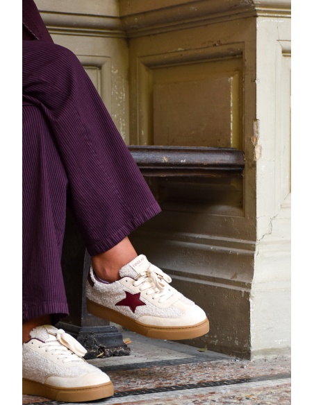 covana ETOILE BEIGE BASKETS FEMME