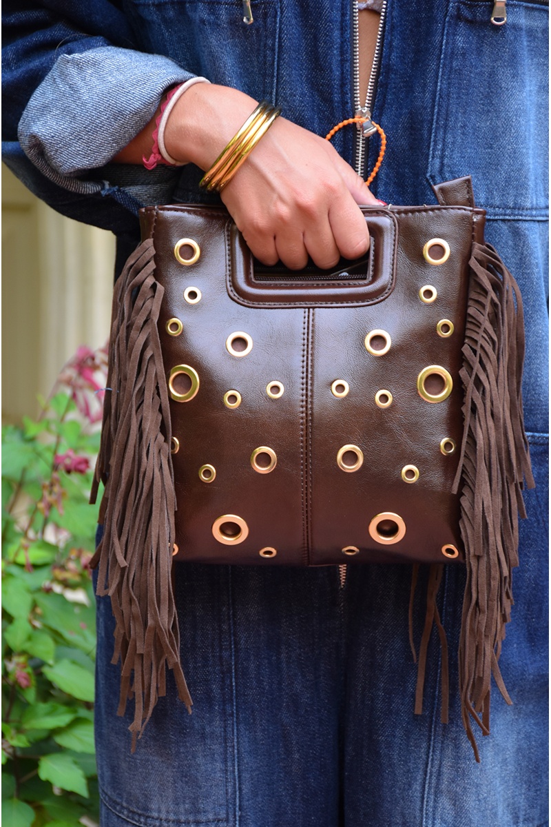 Sac Clouté Marron JULIETTE