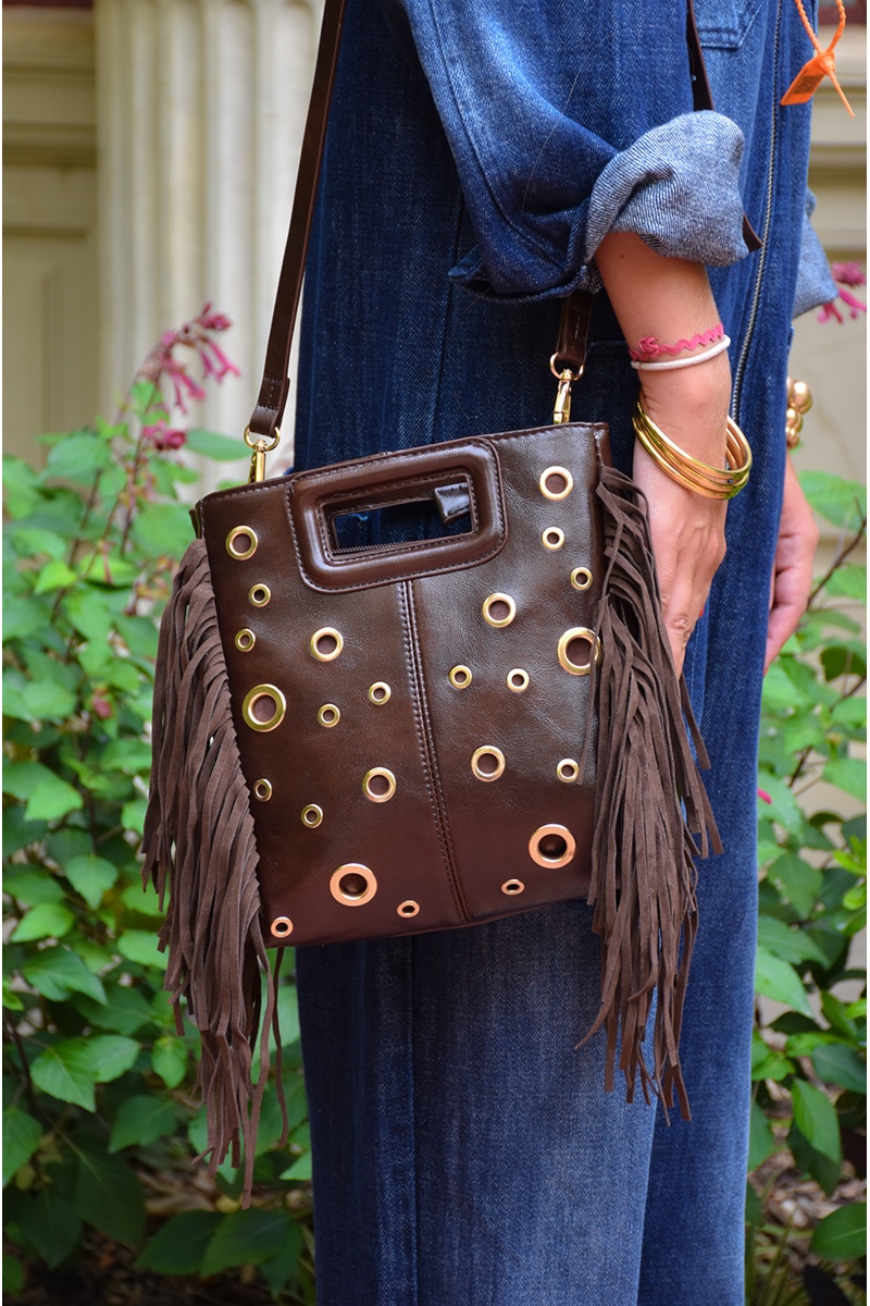 PODIUM CLOUTE MARRON SAC FEMME 2