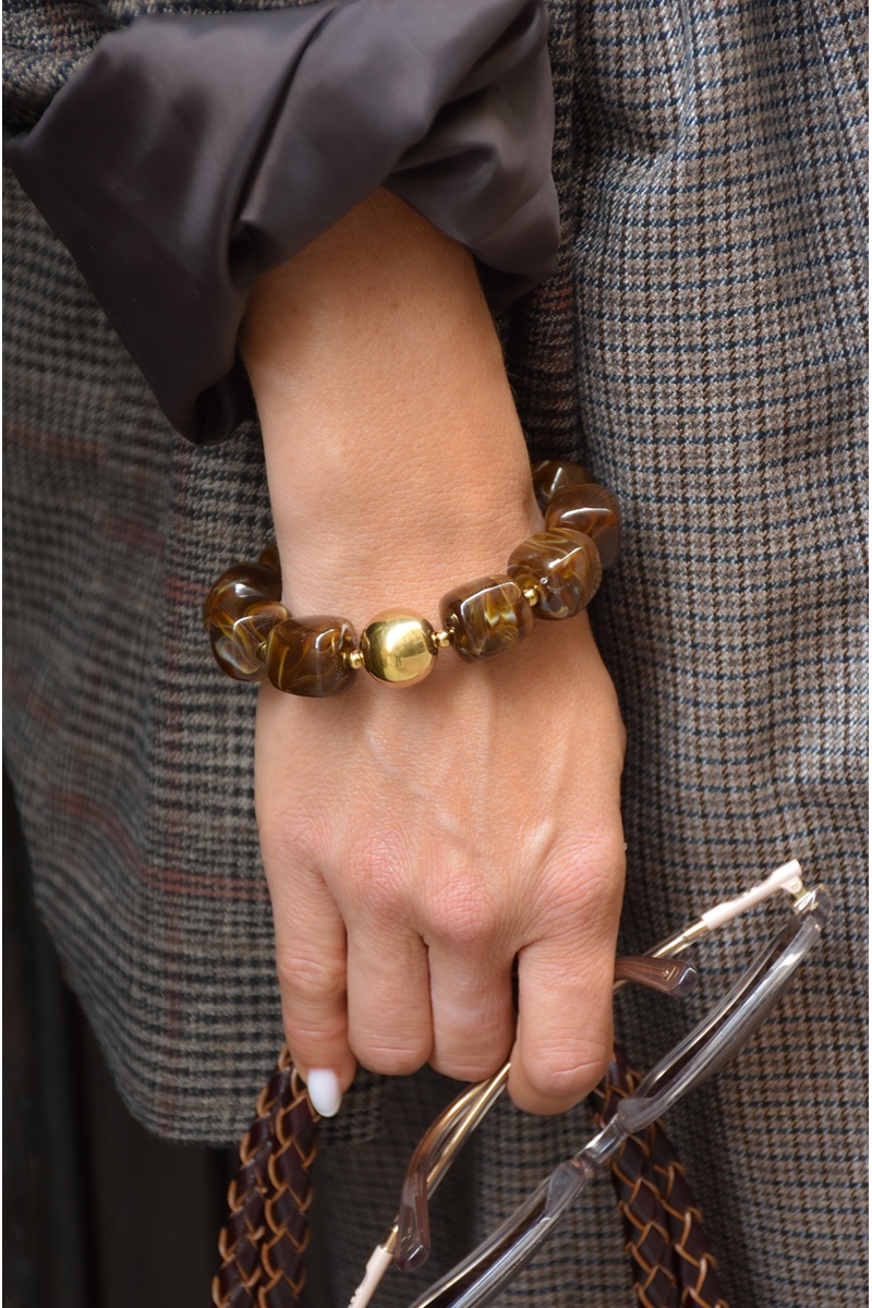 kristal CARRE MARRON BRACELETS