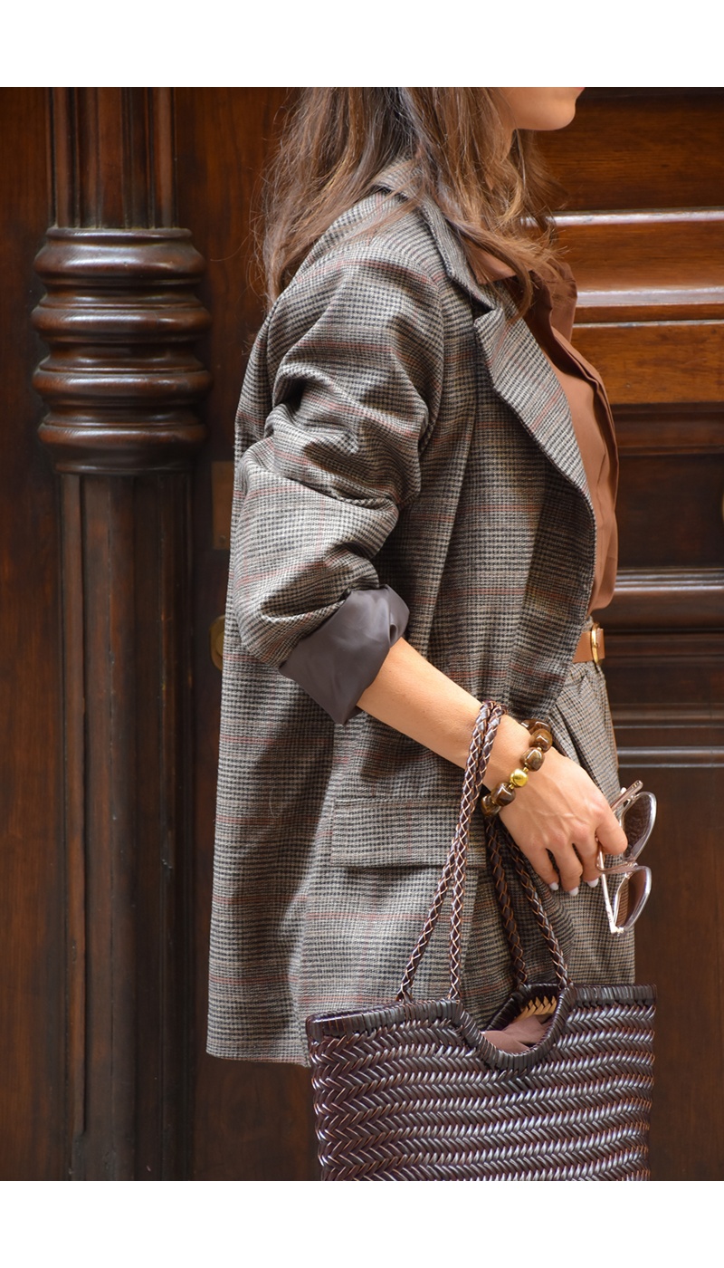Blazer Foncé Motif GEORGIA