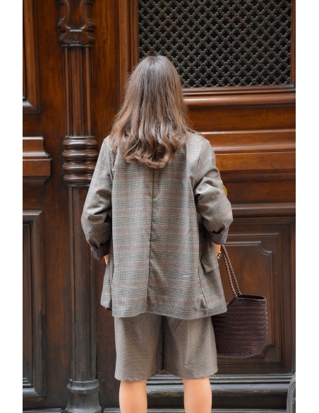 Blazer Foncé Motif GEORGIA