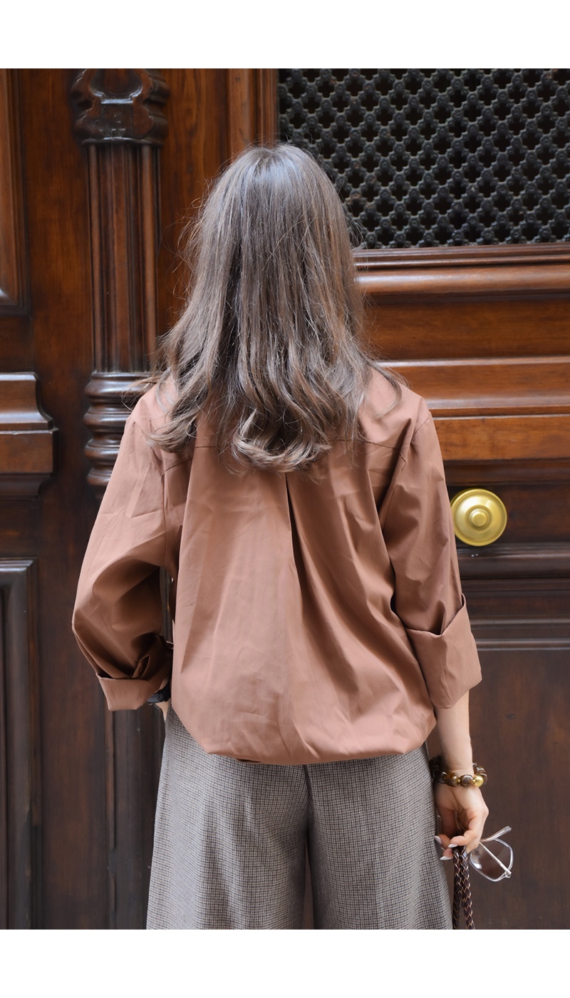 Chemisier Uni Chocolat MATHILDE
