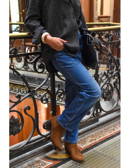 SEE YOU AGAIN SARL AROMA JEANS BLEU JEANS FEMME