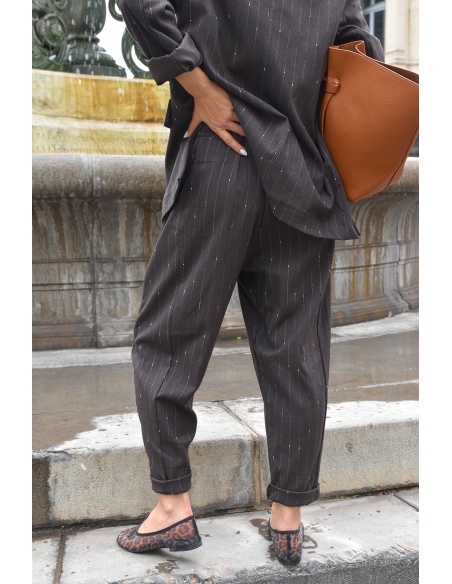 minth srl  MARRON PANTALON FEMME