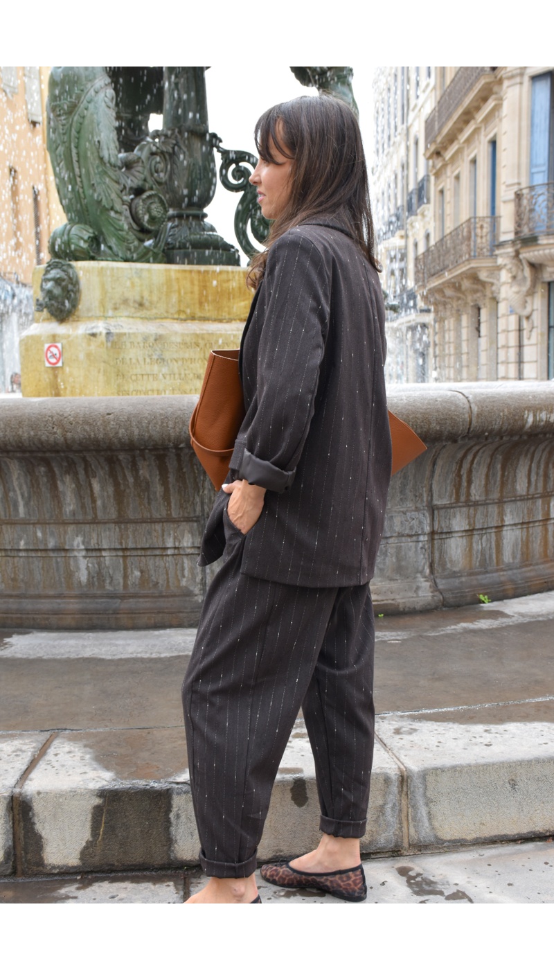 minth srl  MARRON PANTALON FEMME