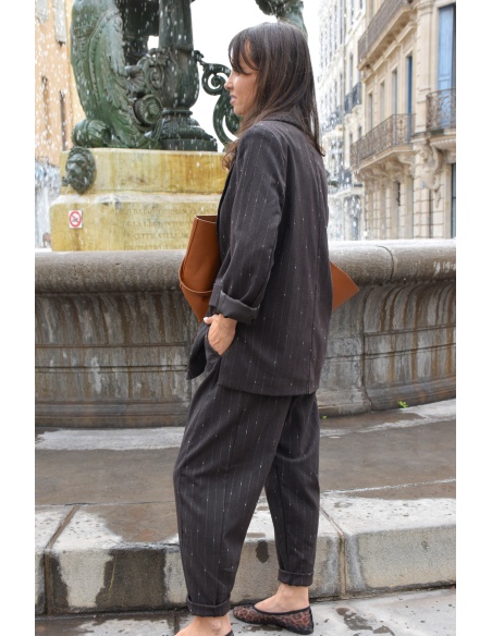 minth srl  MARRON PANTALON FEMME