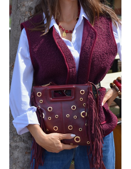 Sac Clouté Bordeaux JULIETTE