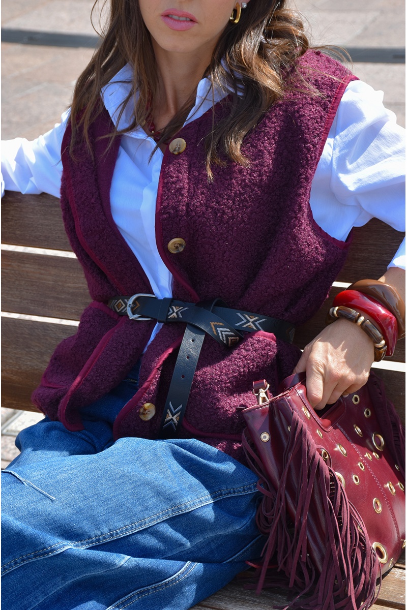 johanna toutoun SANSMA PRUNE VESTES FEMME