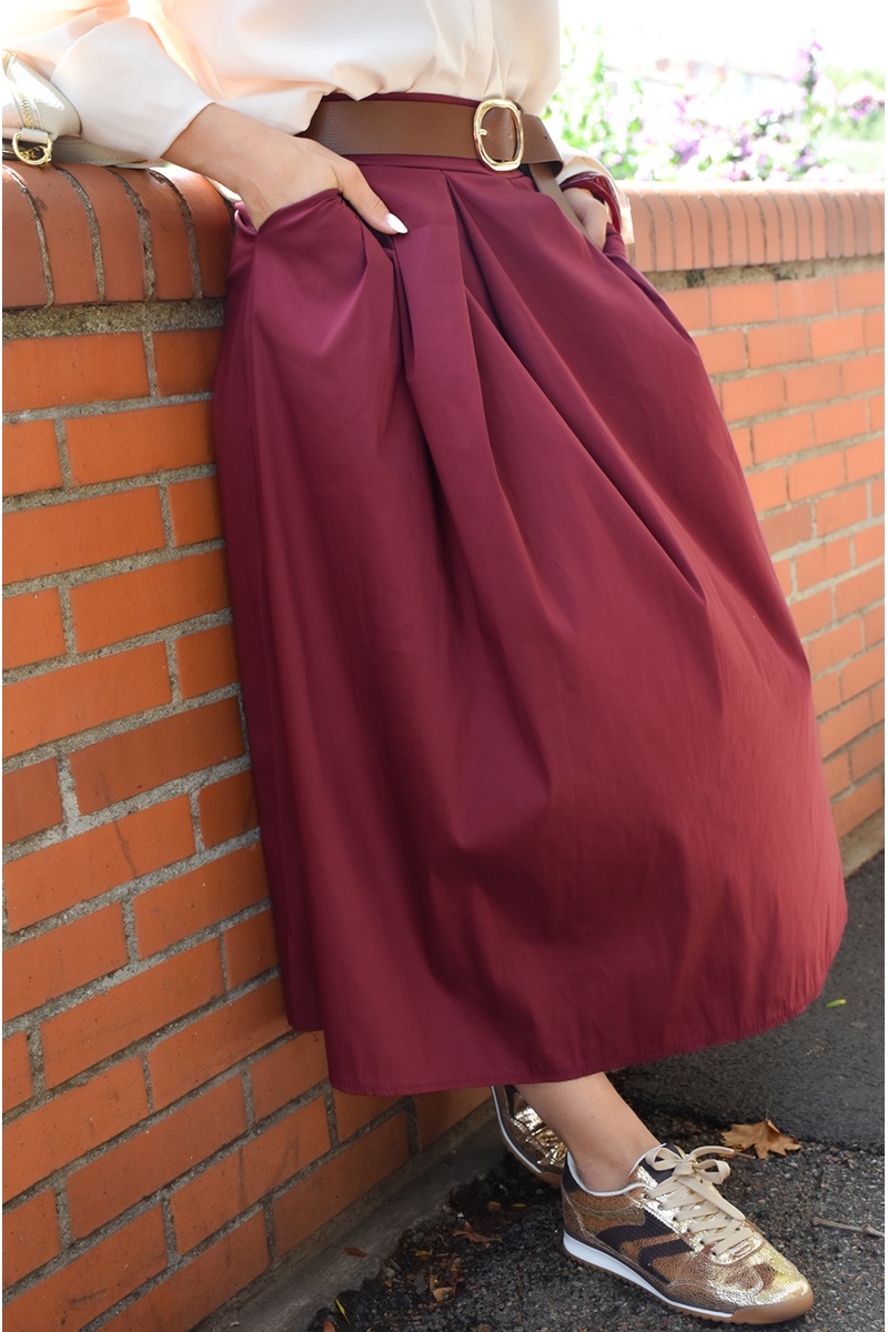 Jupe Unie Bordeaux JULIANA