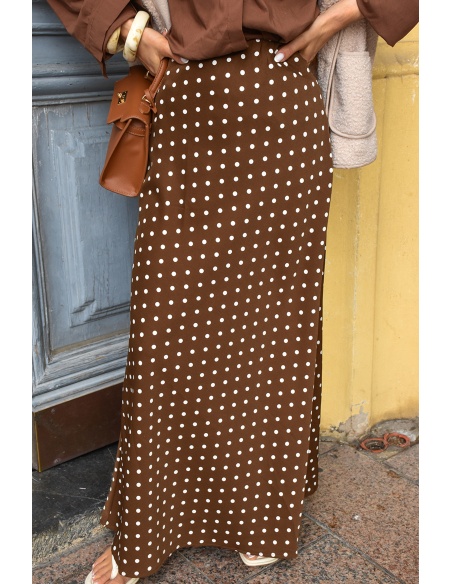LILY DRESSING SO KITSCH POIS CAMEL JUPES FEMME