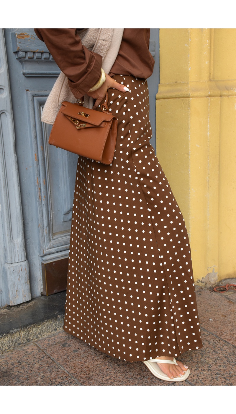 LILY DRESSING SO KITSCH POIS CAMEL JUPES FEMME