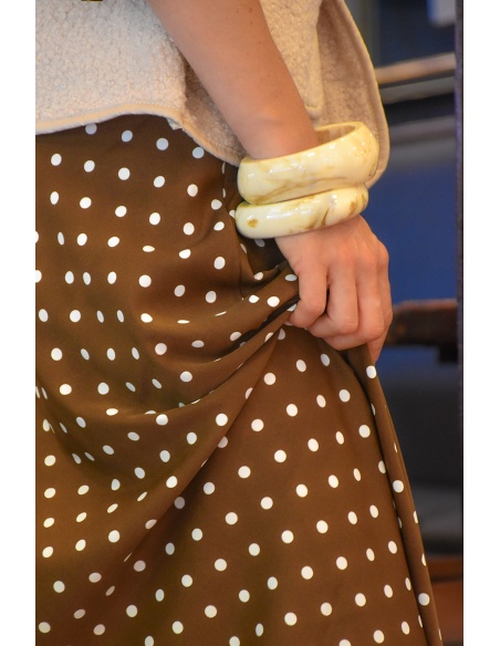 LILY DRESSING SO KITSCH POIS CAMEL JUPES FEMME