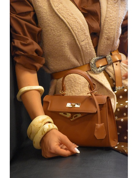 Ceinture Argent Camel EVIE
