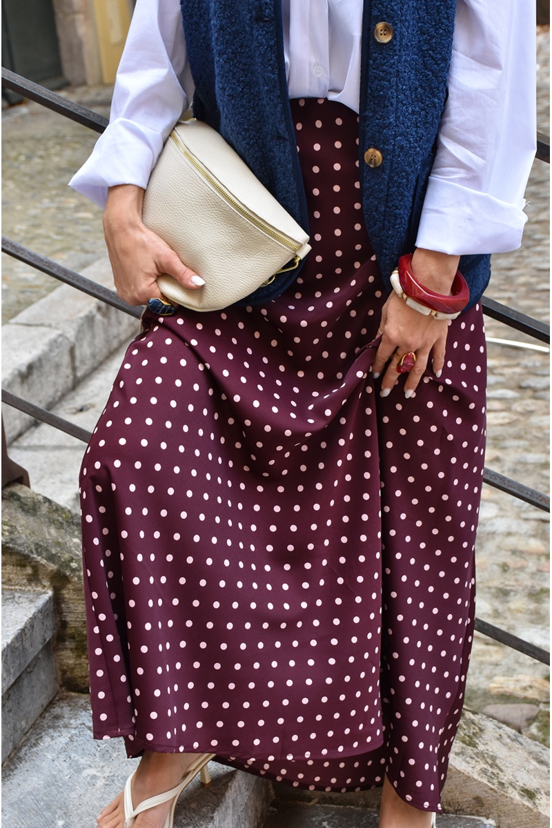 LILY DRESSING SO KITSCH POIS PRUNE JUPES FEMME 2