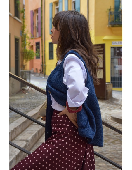Gilet Moumoute Marine OLIVIA
