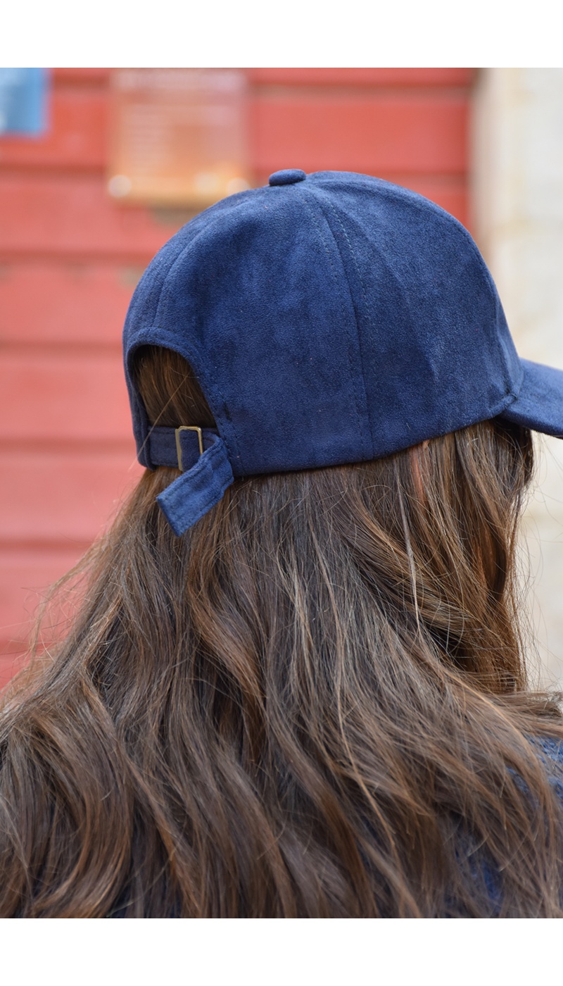 Casquette Suédine Marine WILLOW