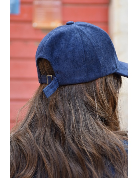 Casquette Suédine Marine WILLOW