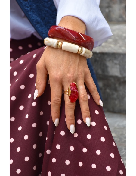 Bague Pierre Bordeaux MARIANA