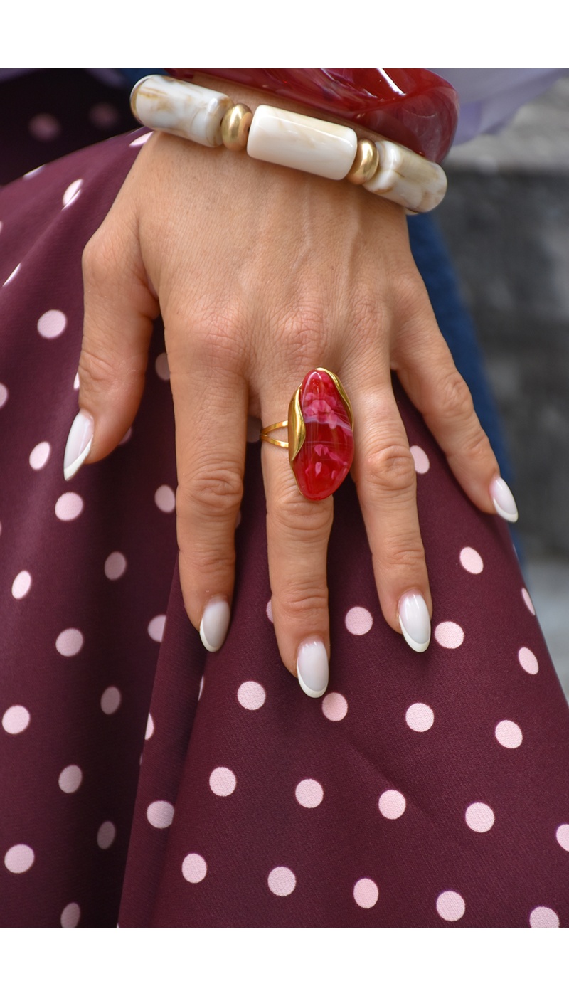 Bague Pierre Bordeaux MARIANA