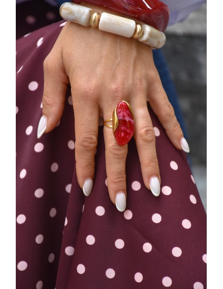 Bague Pierre Bordeaux MARIANA