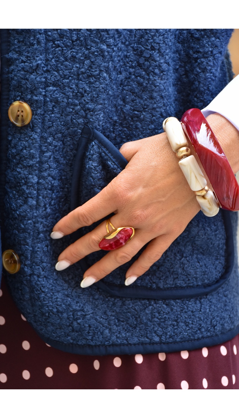 Bague Pierre Bordeaux MARIANA