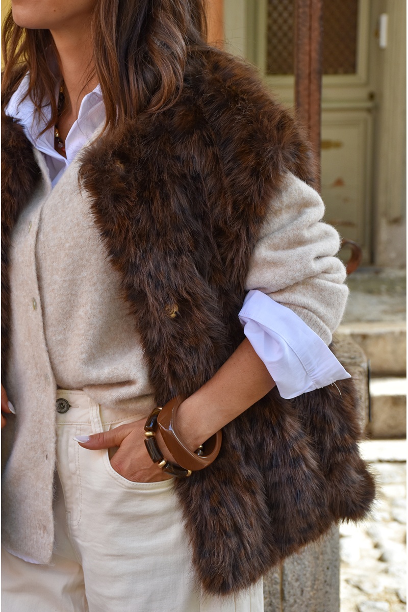 Jonc Résine Marron MARIYA 2