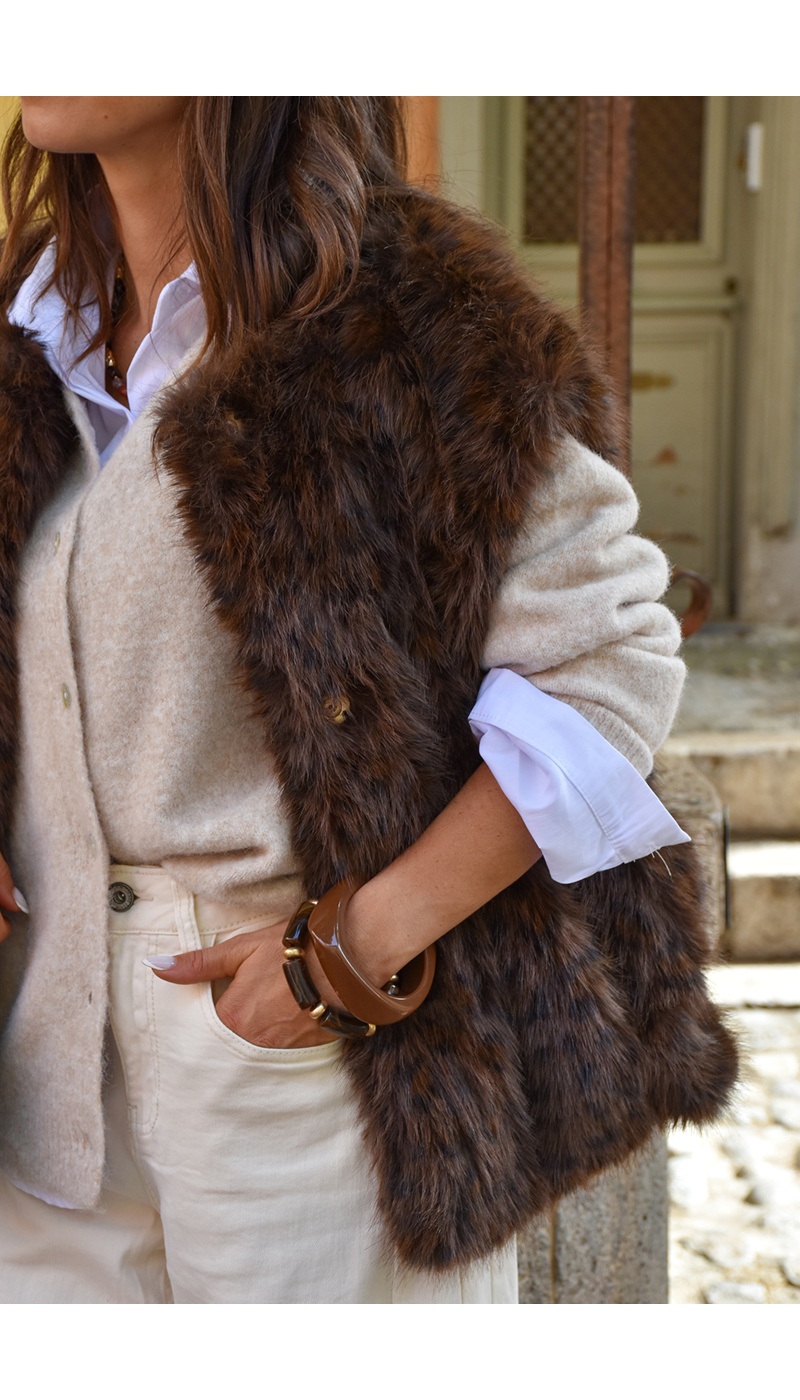 Jonc Résine Marron MARIYA