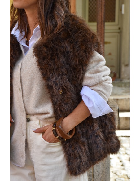 Jonc Résine Marron MARIYA