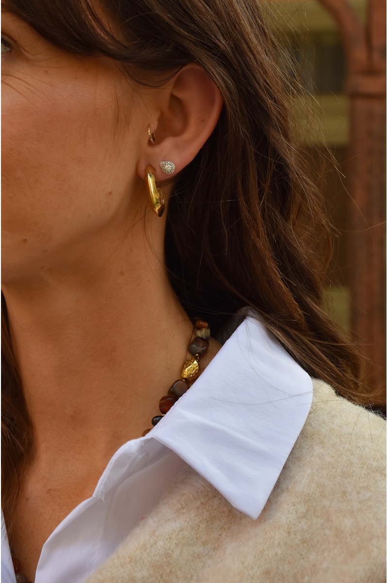 Boucles d'Oreilles Dorées LAVANDA