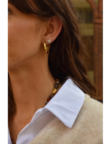 Boucles d'Oreilles Dorées LAVANDA