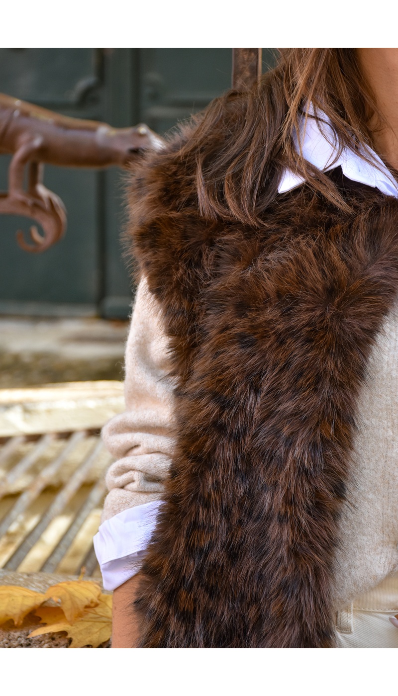 Veste Fourrure Marron MATILDA