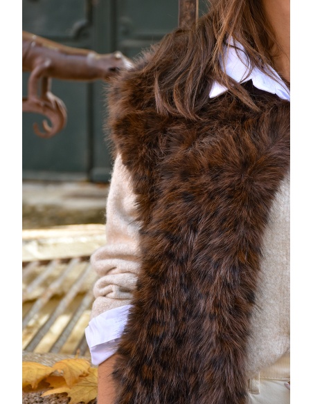 Veste Fourrure Marron MATILDA