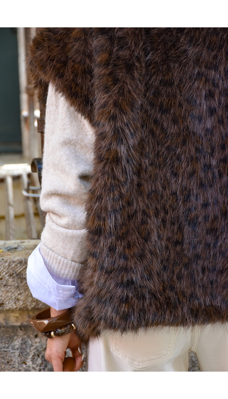 Veste Fourrure Marron MATILDA