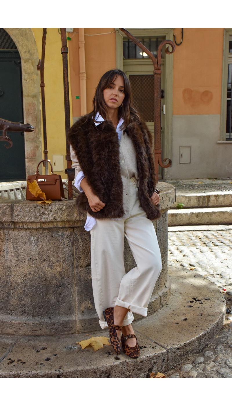 Veste Fourrure Marron MATILDA