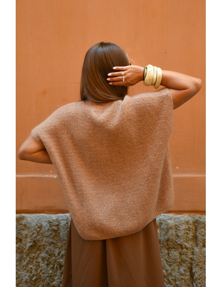 FARFALA MISSTA SOLEIL CAMEL GILET FEMME