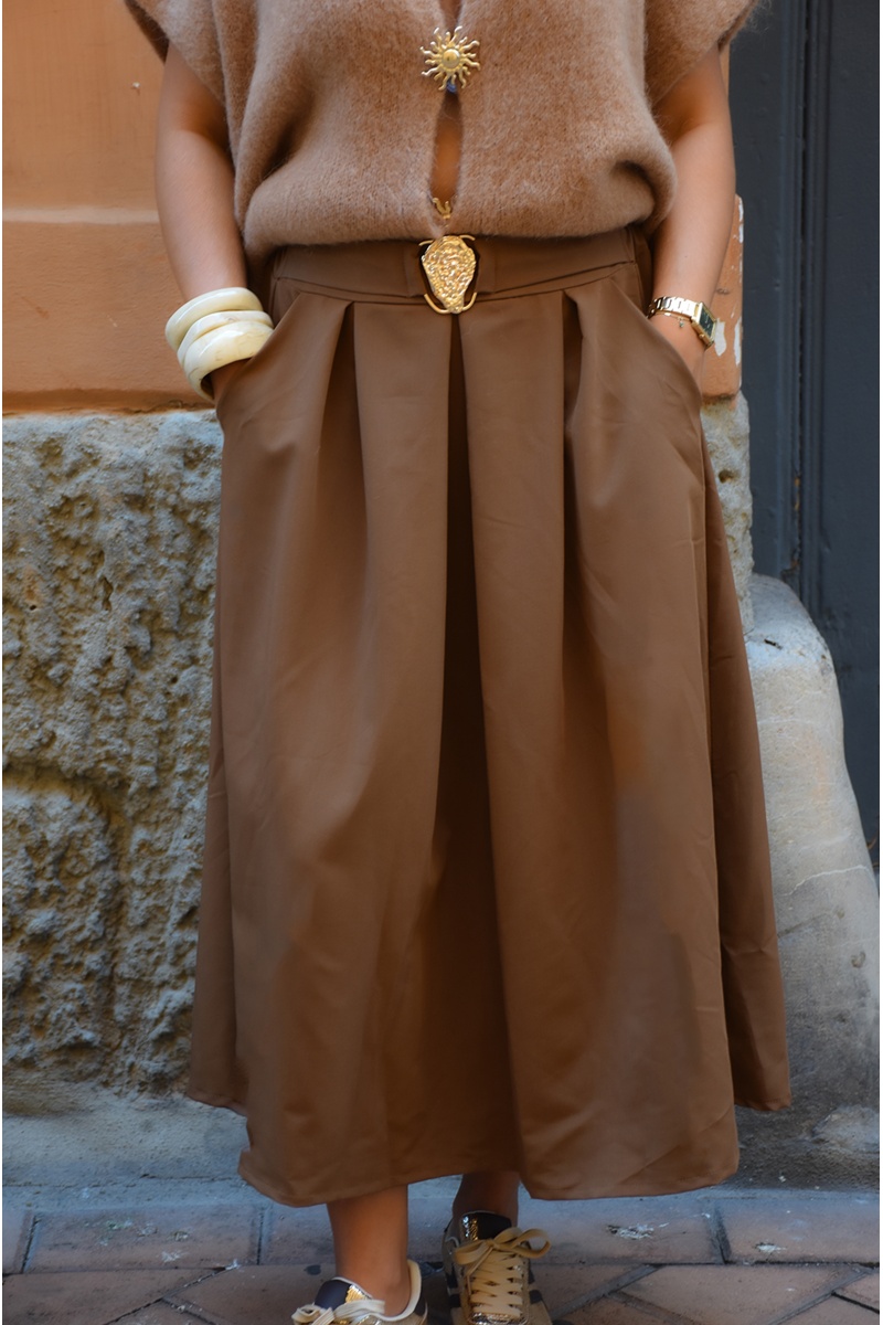 Jupe Longue Camel VEGA