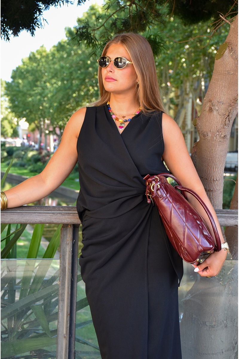 Haut Drapé Noir LENNON 2