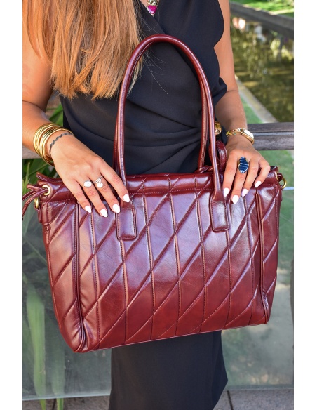Sac Matelassé Bordeaux RICCI